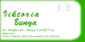 viktoria bunya business card